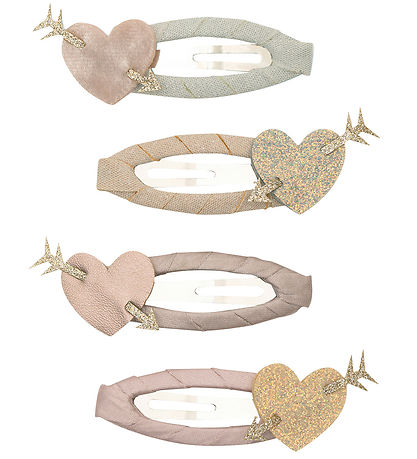 Mimi & Lula Hårspænder - 4-pak - Cupid Heart