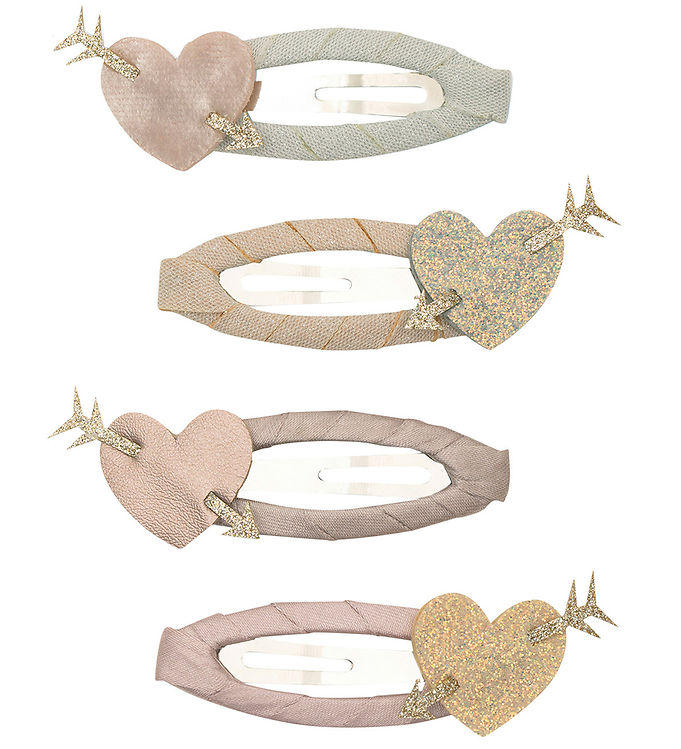 Mimi & Lula Hårspænder - 4-pak - 5 cm - Cupid Heart