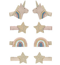 Mimi & Lula Hårklips - 8-pak - 3 cm - Mini Unicorn Celeste