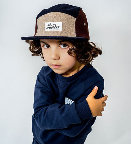 Lil'Boo Copenhagen Kasket - Uld - Brown/Navy