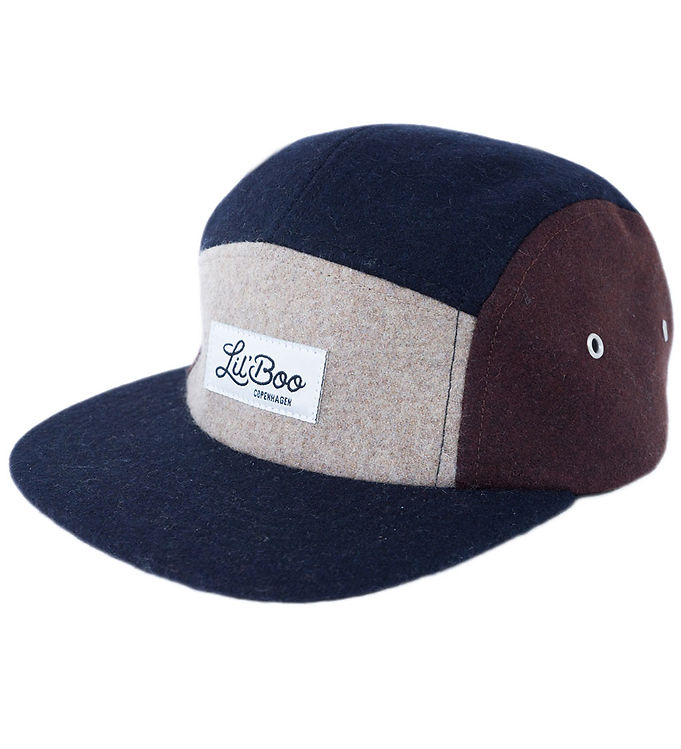 Lil'Boo Copenhagen Kasket - Uld/Polyester - Brun/Navy