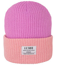 Lil'Boo Copenhagen Hue - Strik - Hygge Beanie - Pink/Purple