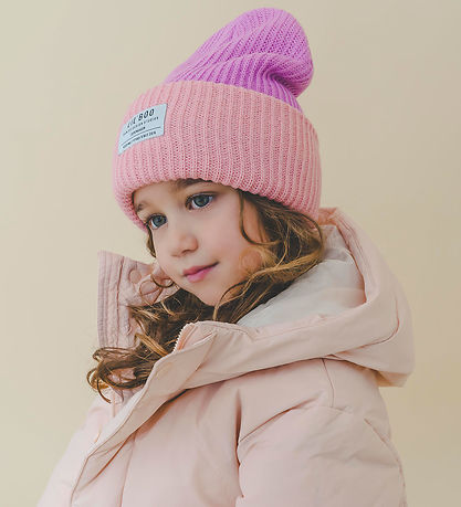 Lil'Boo Copenhagen Hue - Strik - Hygge Beanie - Pink/Purple
