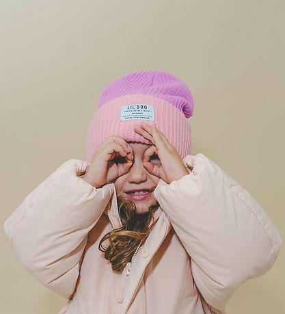 Lil'Boo Copenhagen Hue - Strik - Hygge Beanie - Pink/Purple