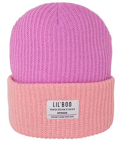 Lil'Boo Copenhagen Hue - Strik - Hygge Beanie - Pink/Purple