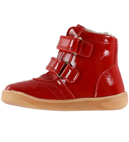 Bisgaard Vinterstøvler - Barefoot - Philine - Tex - Red Patent