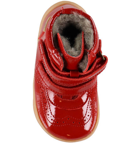 Bisgaard Vinterstøvler - Barefoot - Philine - Tex - Red Patent