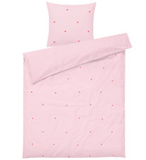Juna Sengetøj - Daisy - Baby - Pink/Rød