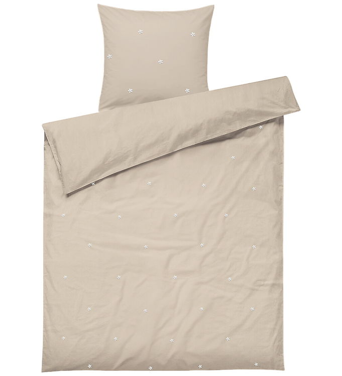 Juna Sengetøj - Daisy - Baby - Sand/Hvid