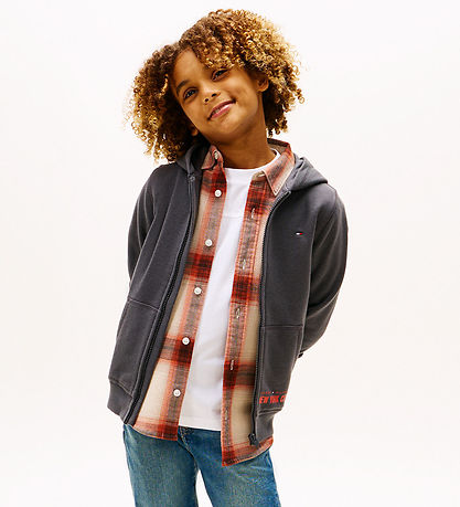 Tommy Hilfiger Cardigan - sweat - Washed Black/Grey