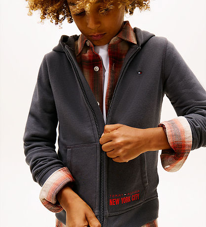 Tommy Hilfiger Cardigan - sweat - Washed Black/Grey