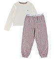 Tommy Hilfiger Nattøj - Cuffed - Ivory Silk/Mini Plaie Ivory Tommy Hilfiger Nattøj - Cuffed - Ivory Silk/Mini Plaie Ivory