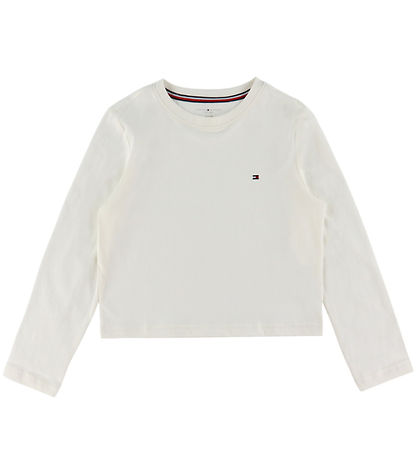 Tommy Hilfiger Pyjama Set - Cuffed - Ivory Silk/Mini Plaie Ivory Tommy Hilfiger Pyjama Set - Cuffed - Ivory Silk/Mini Plaie Ivory