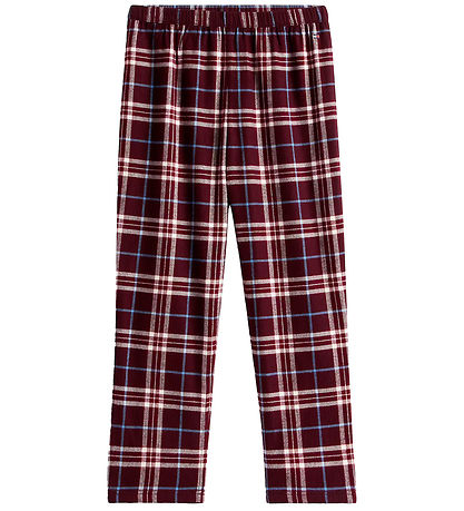 Tommy Hilfiger Nattøj - Straight - Tartan Reiker Burgundyred