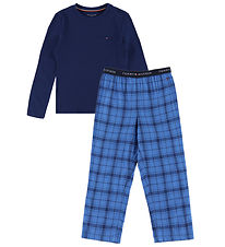 Tommy Hilfiger Nattøj - Preppy Navy/Tonal Check Navy Tommy Hilfiger Nattøj - Preppy Navy/Tonal Check Navy