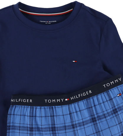 Tommy Hilfiger Nattøj - Preppy Navy/Tonal Check Navy Tommy Hilfiger Nattøj - Preppy Navy/Tonal Check Navy