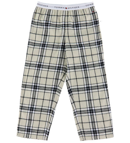 Tommy Hilfiger Nattøj - Flannel - Newsprint/Tartan Newsprint Blu Tommy Hilfiger Nattøj - Flannel - Newsprint/Tartan Newsprint Blu