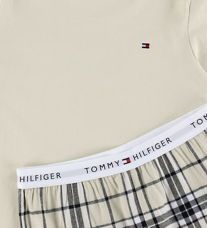 Tommy Hilfiger Nattøj - Flannel - Newsprint/Tartan Newsprint Blu Tommy Hilfiger Nattøj - Flannel - Newsprint/Tartan Newsprint Blu