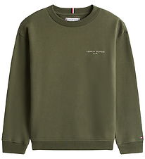 Tommy Hilfiger Sweatshirt - Mini Corp - Pewter Green