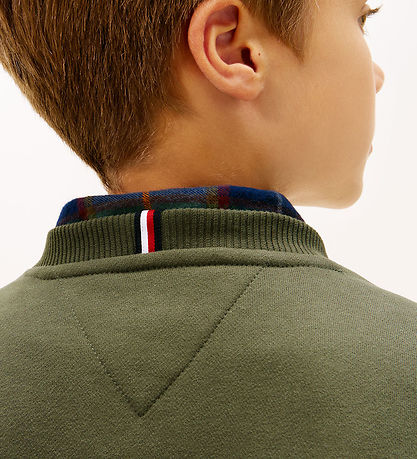 Tommy Hilfiger Sweatshirt - Mini Corp - Pewter Green