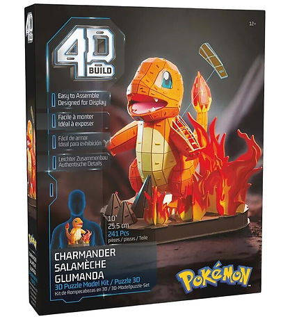 4D Puzzles Puslespil - Pokemon 30 cm - Charmander