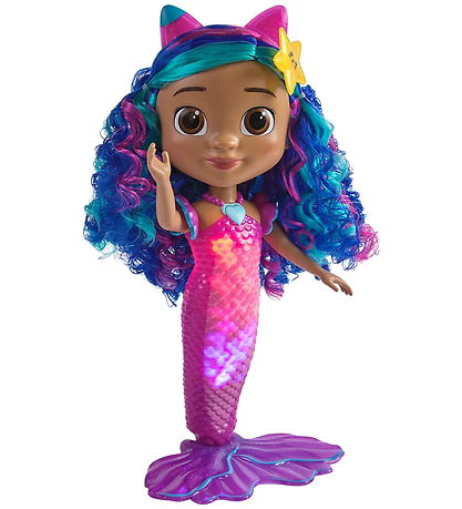 Gabby's Dollhouse Dukke - Sing & Shine Mermaid Gabby Doll - 36 c