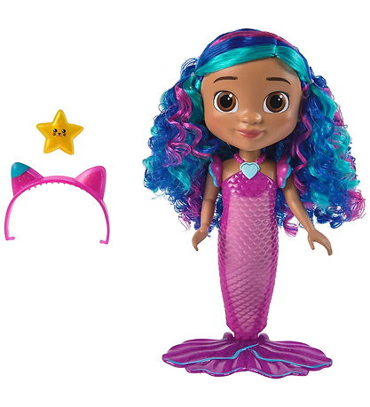 Gabby's Dollhouse Dukke - Sing & Shine Mermaid Gabby Doll - 36 c