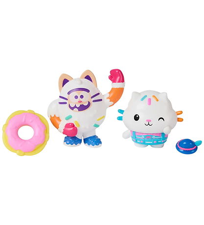 Gabby's Dollhouse Figurer - Cakey Cat & Cookie Bobby