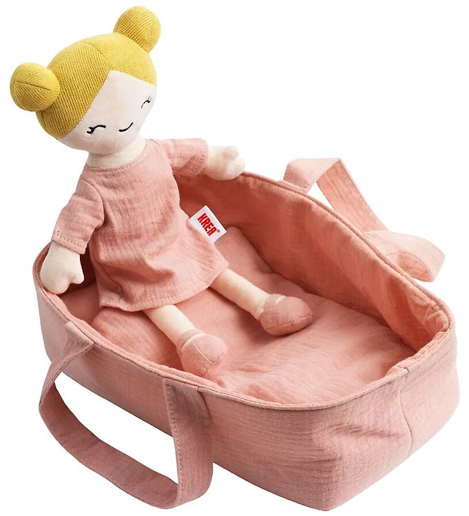 Krea Dukke m. Lift/Sengetøj - Rosa