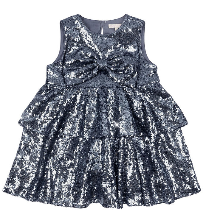 Konges Sløjd Kjole - Rosie - Bel Air Blue m. Pailletter
