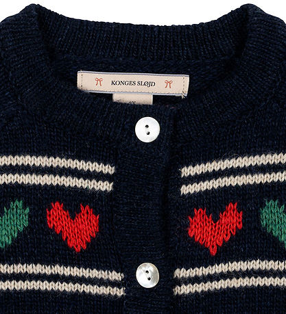 Konges Sløjd Cardigan - Uld/Polyamid - Belou - Heart