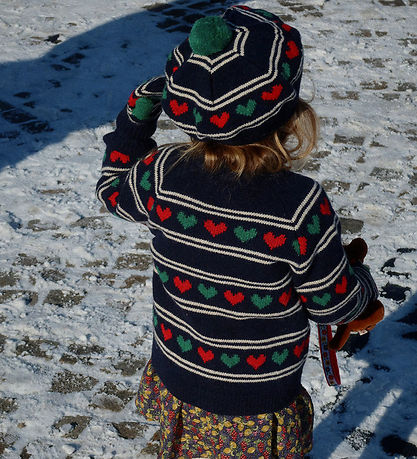 Konges Sløjd Cardigan - Uld/Polyamid - Belou - Heart