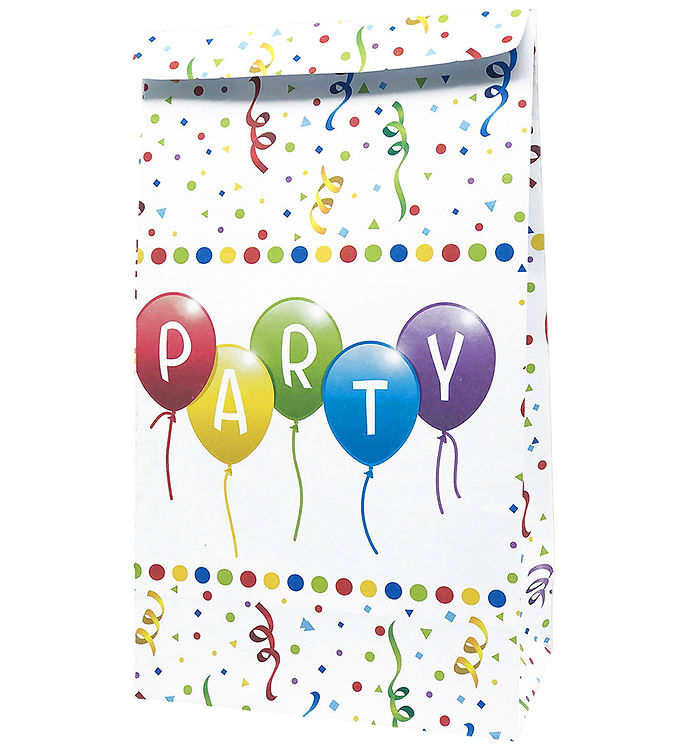 Decorata Party Slikposer - 4-pak - Happy Birthday Streamers