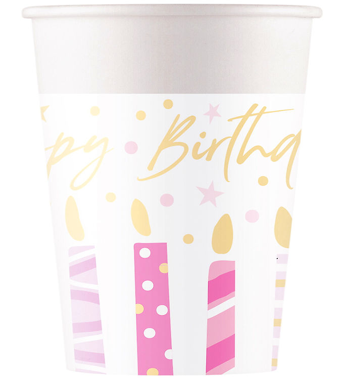 Decorata Party Papkrus - 8-pak - 200 ml - Birthday Candles