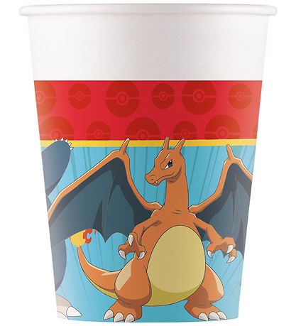 Decorata Party Paper cup - 8-Pack - 200 mL - Pokémon
