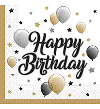 Decorata Party Servietter - 20-pak - 33*33 cm - Milestone Happy 