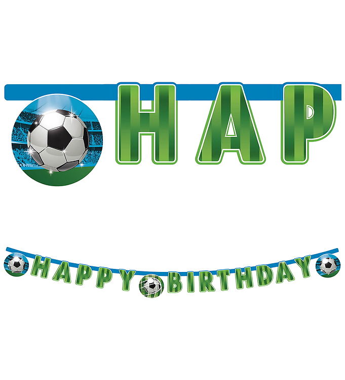 Decorata Party Happy Birthday Banner - Soccer Fan