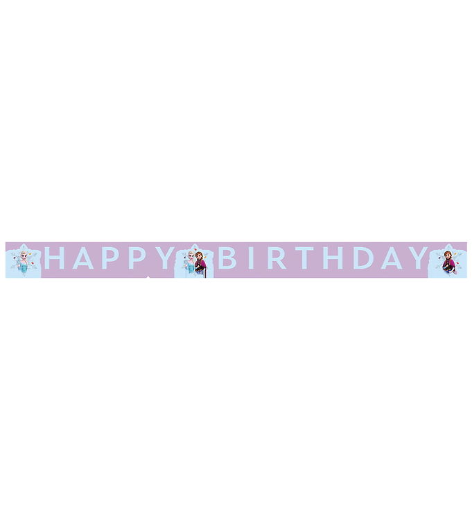 Decorata Party Happy Birthday Banner - Frozen Idyllic Wonder