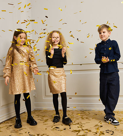 The New Kjole - TnRupa - Gold m. Palietter