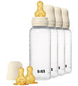 BIBS Sutteflasker - 4-pak - 270 ml - Naturgummi - Ivory BIBS Sutteflasker - 4-pak - 270 ml - Naturgummi - Ivory