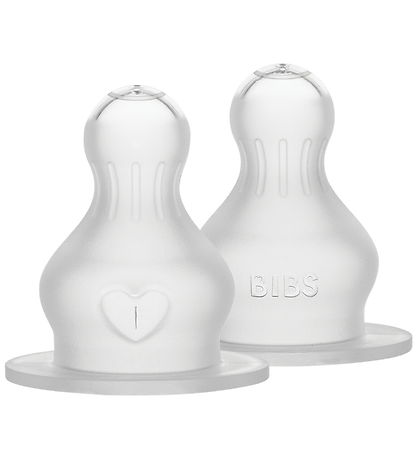 BIBS Flaskesutter - 2-pak - Thick Flow - Silikone