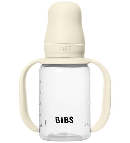 BIBS Sutteflaske m. Håndtag - 150 ml - Ivory