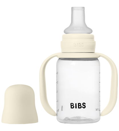 BIBS Sutteflaske m. Håndtag - 150 ml - Ivory