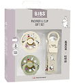 BIBS x Moomins Gavesæt - Sutter/Suttesnor - Str. 2 - Ivory/Sage