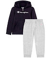 Champion Sweat Set - Cardigan/Sweatpants - Black Beauty