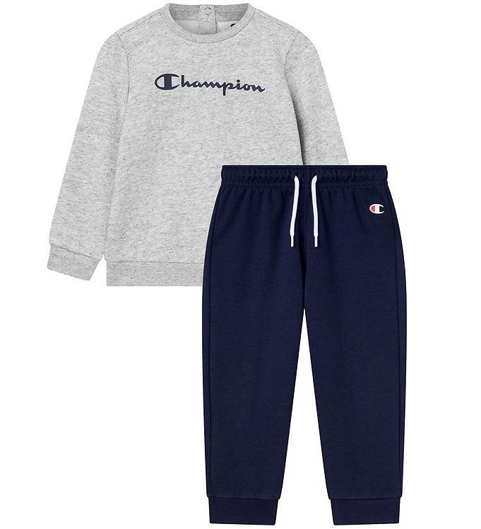 Champion Sweatsæt - Sweatshirt/Sweatpants - New Oxford Grey Mela