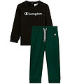 Champion Sweat Set - Sweatshirt/Sweatpants - Black Beauty