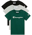 Champion T-shirt - 3-pak - New Oxford Grey Melange