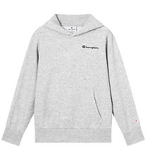 Champion Hættetrøje - New Oxford Grey Melange