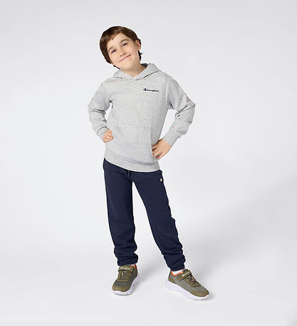 Champion Hættetrøje - New Oxford Grey Melange
